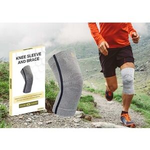 Knee compression sleeve size‎ medium soft Arthritis Pain Meniscus Tear ACL Joint